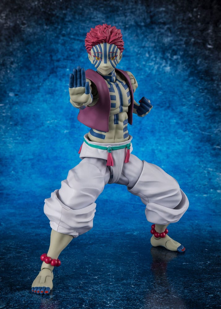 S.H.Figuarts Demon Slayer: Kimetsu no Yaiba Akaza 6" Scale Action Figure