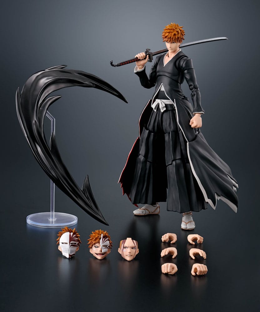 S.H. Figuarts Bleach Ichigo Kurosaki Getsugatensho 6.3" Action Figure