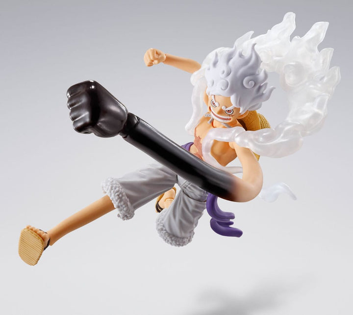 S H Figuarts Monkey D Luffy Gear 5 Future Island Egghead One Piece Action Figure 15 cm