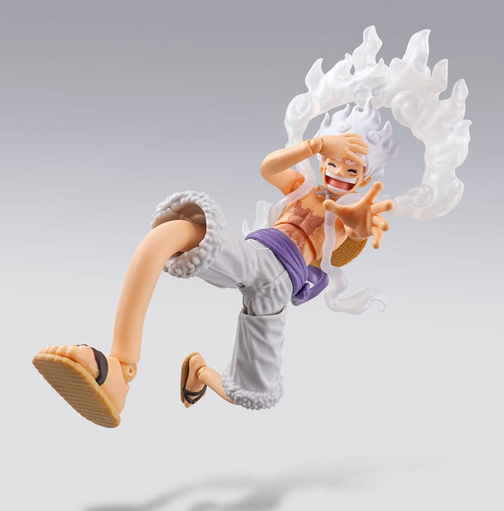S H Figuarts Monkey D Luffy Gear 5 Future Island Egghead One Piece Action Figure 15 cm