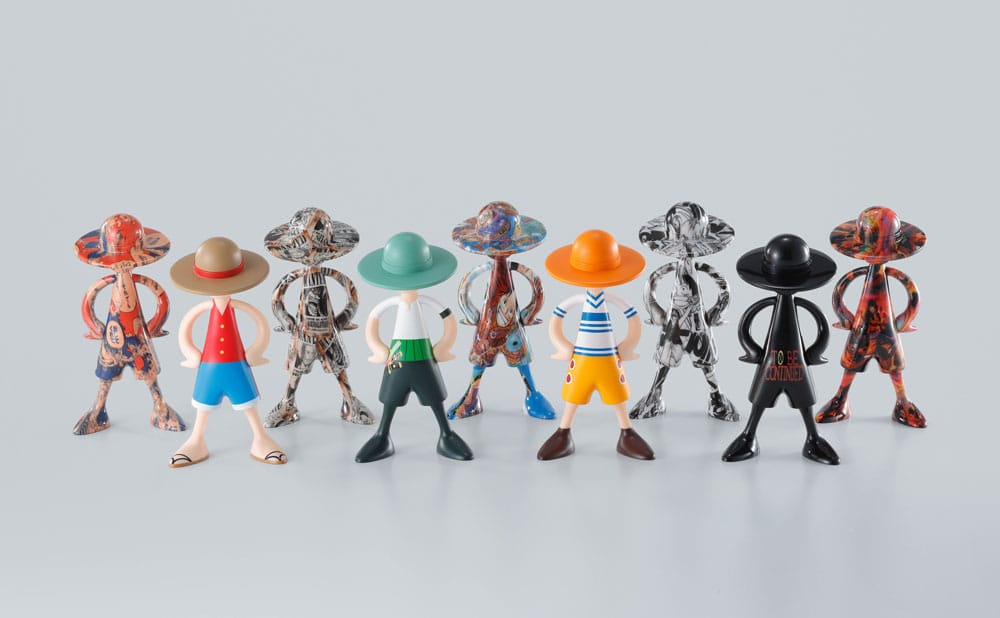 One Piece Monkey D Luffy Mini Figures Archive of Adventure 9 cm Assortment Set of 10