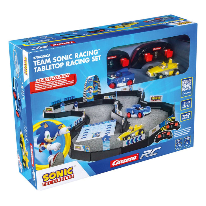 Sonic the Hedgehog Tabletop Racing Set 2.4GHz  1/43 Scale Remote Controlled Car