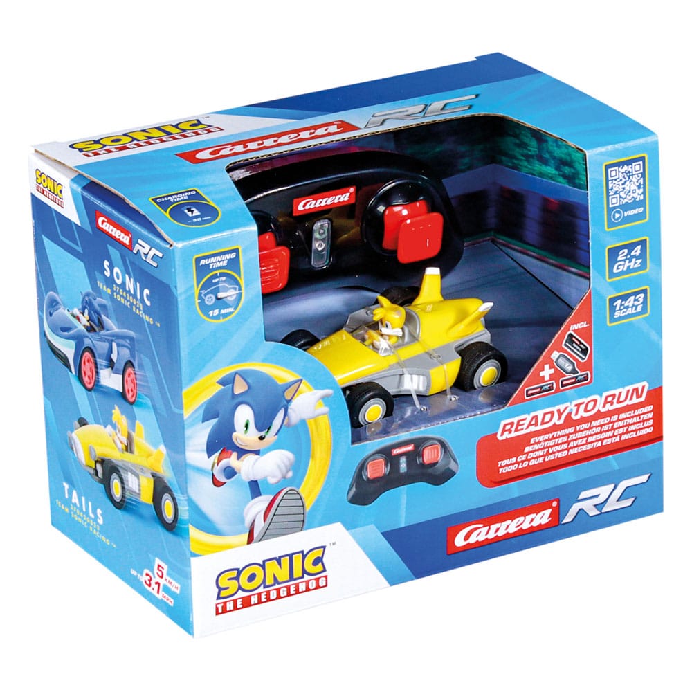 Sonic the Hedgehog Mini Tails 2.4GHz  1/43  Scale Remote Controlled Car
