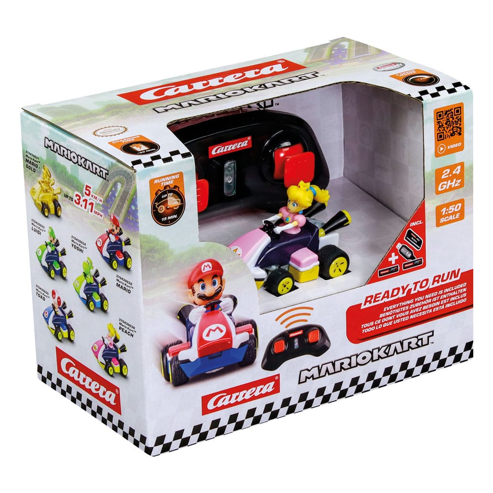 Super Mario Kart Mini Peach 2.4GHz 1/50 Scale Remote Controlled Car