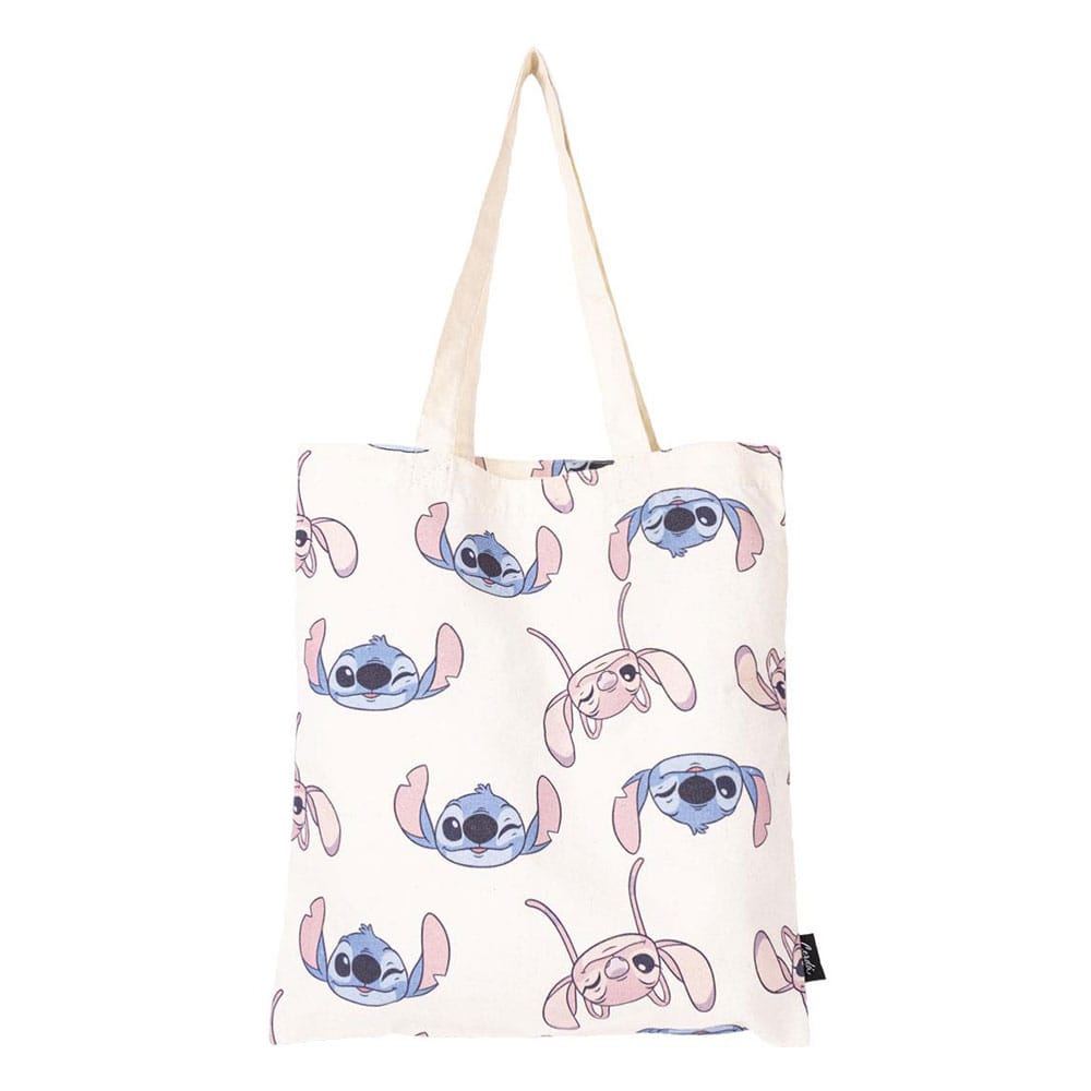 Disney Stitch and Angel Lilo and Stitch Character Face Tote Bag