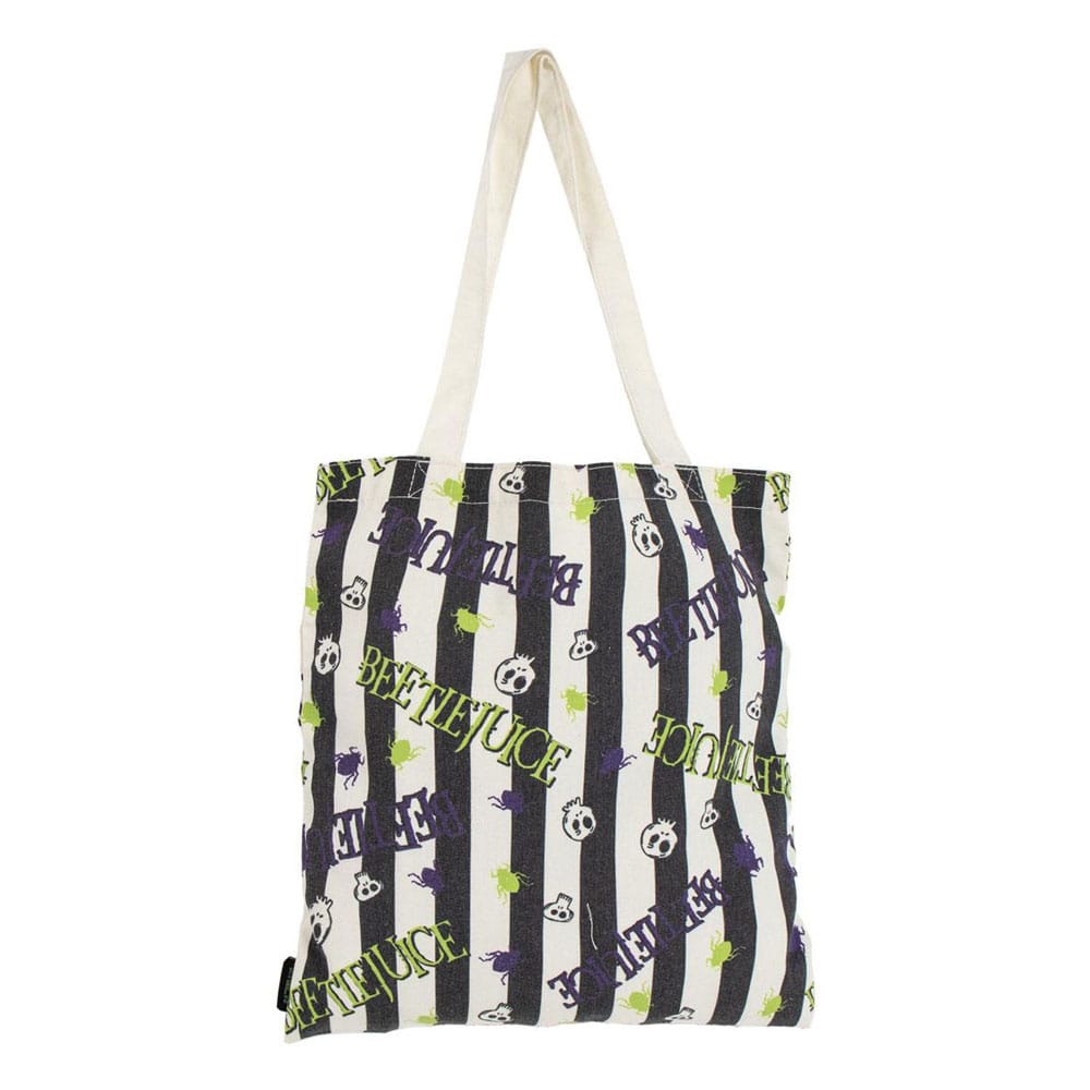 Tim Burton Beetlejuice Sandworm Stripe Tote Bag