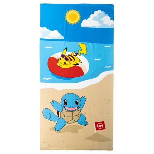 Pokemon Pikachu and Schiggy Towel 70 x 140 cm