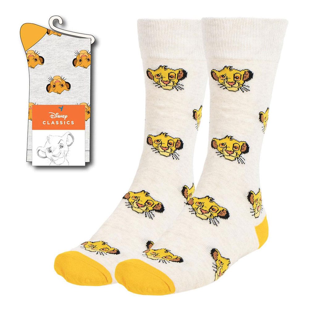 Disney The Lion King Simba Face Socks Size 36 to 43