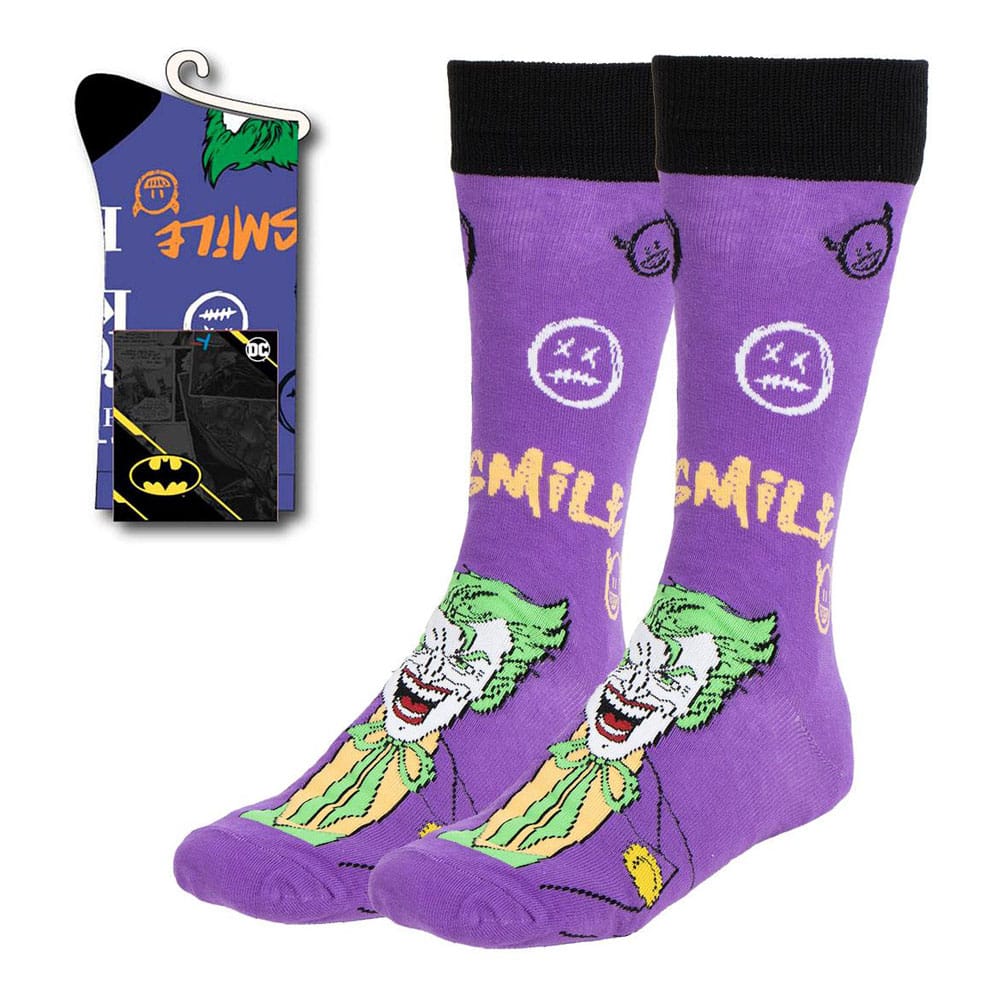 DC Comics Joker Socks Size 38 to 45