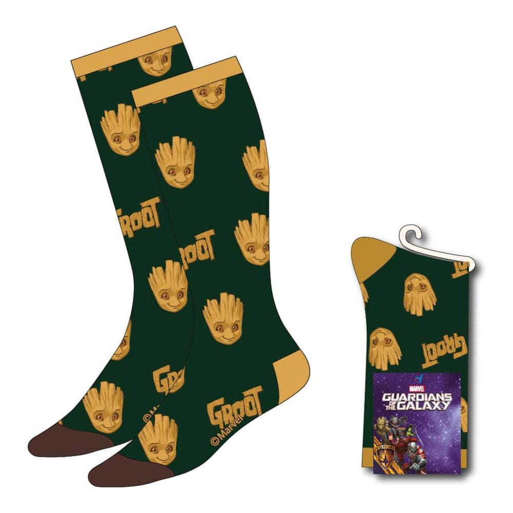 Guardians of the Galaxy Groot Face Socks Size 38 to 45