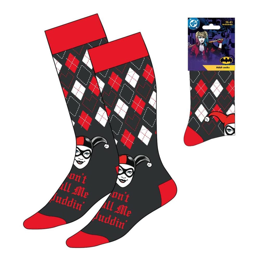 DC Comics Harley Quinn Don't Call Me Puddin Crew Socks EU Size 36-43