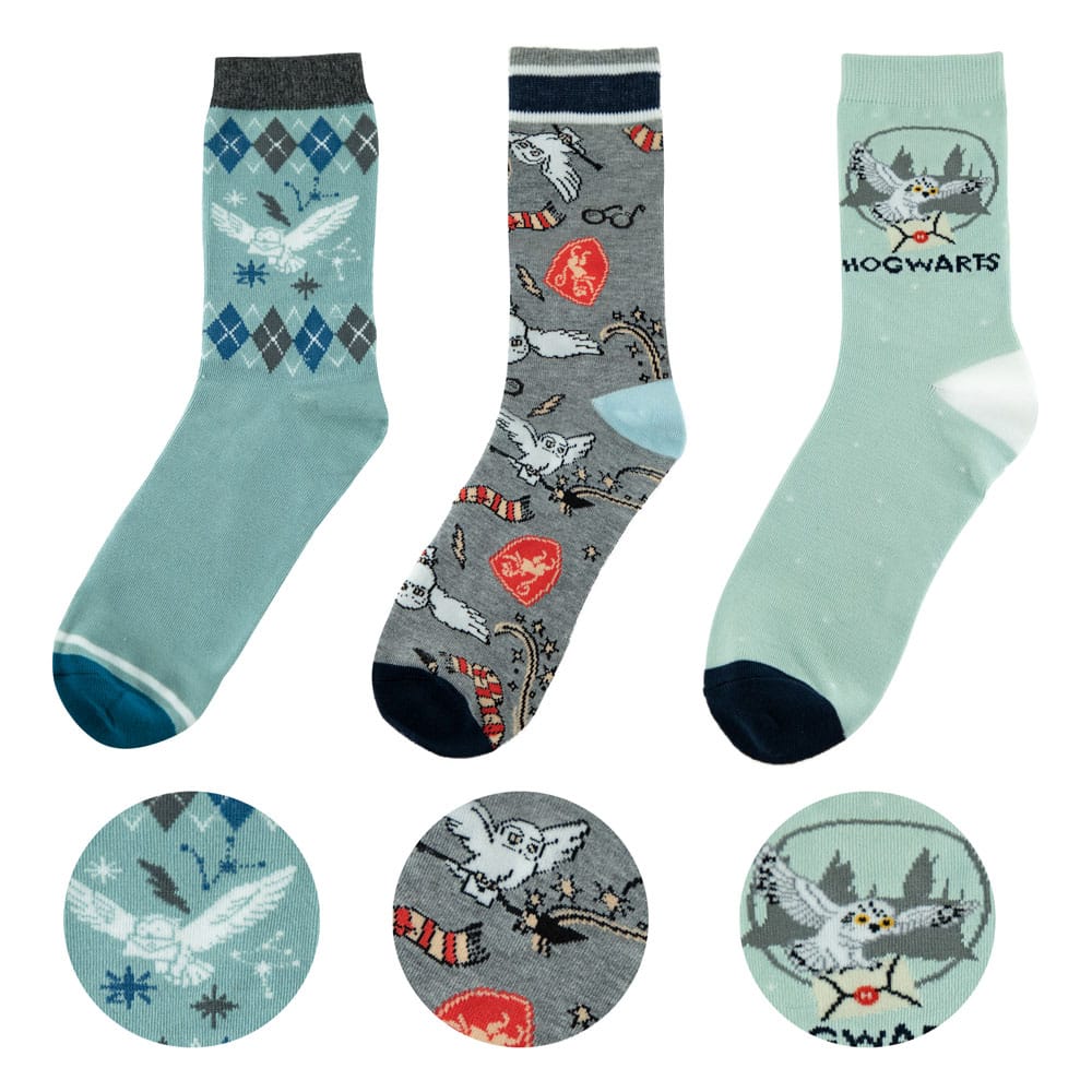 Harry Potter Hedwig Socks Set 3 Pack
