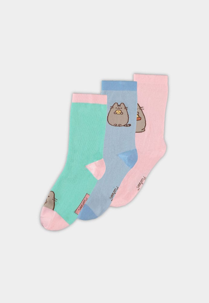 Pusheen Pusheen Pattern Pusheen Socks Set 3 Pairs Size 39 42