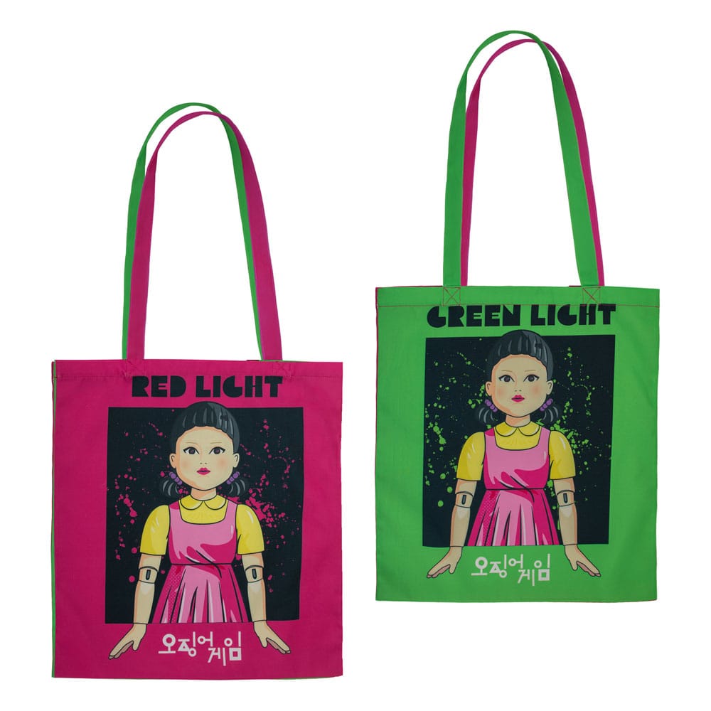 Squid Game Red Light Green Light Tote Bag