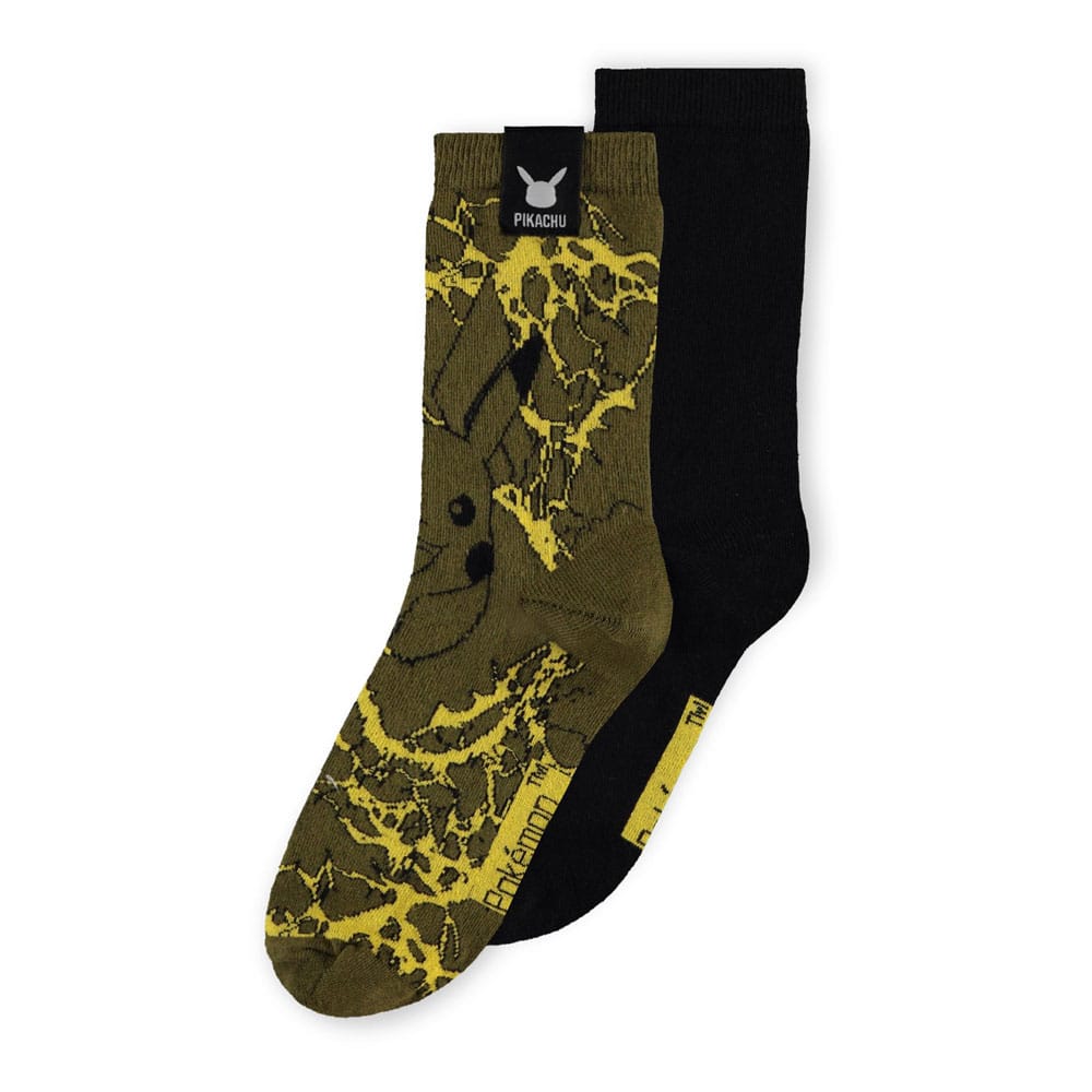 Pokemon Pikachu Crew Socks EU Size 43-46 (Set of 2)