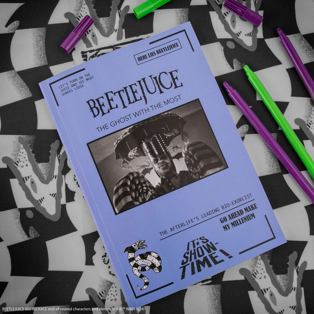 Beetlejuice It's Show Time Softcover Notebook