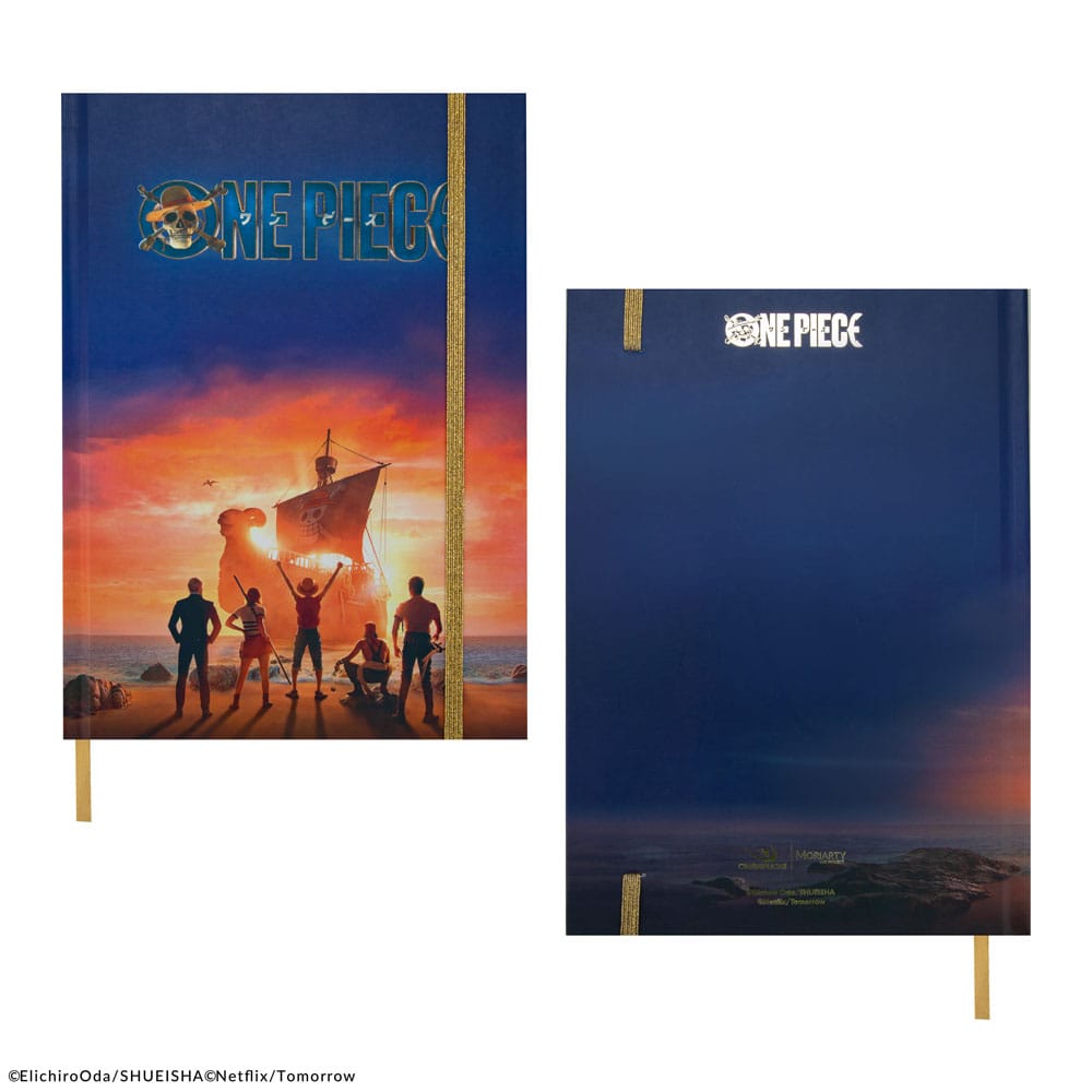 One Piece Sunset Sail Hardcover Notebook