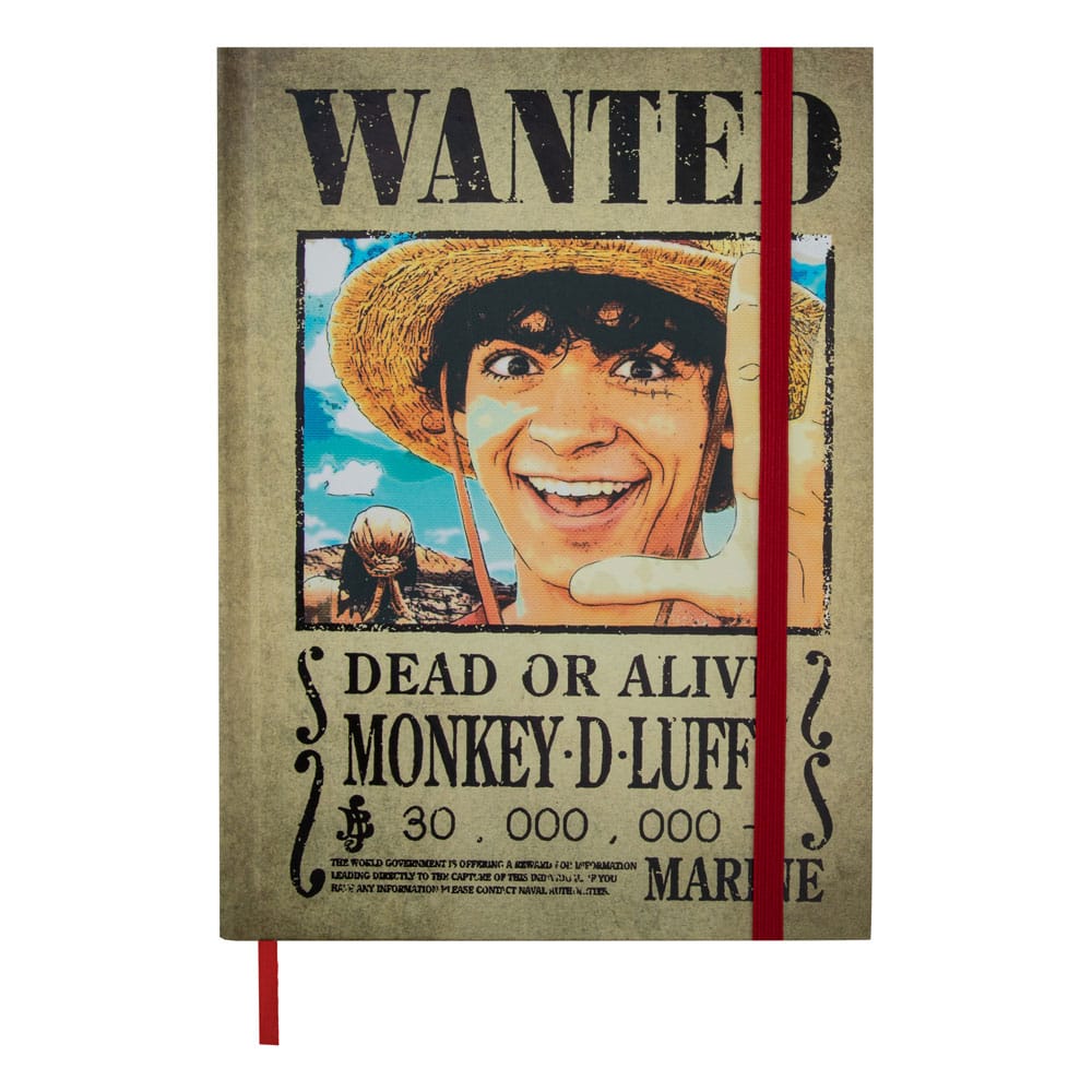 One Piece Wanted Posters Hardcover Notebook