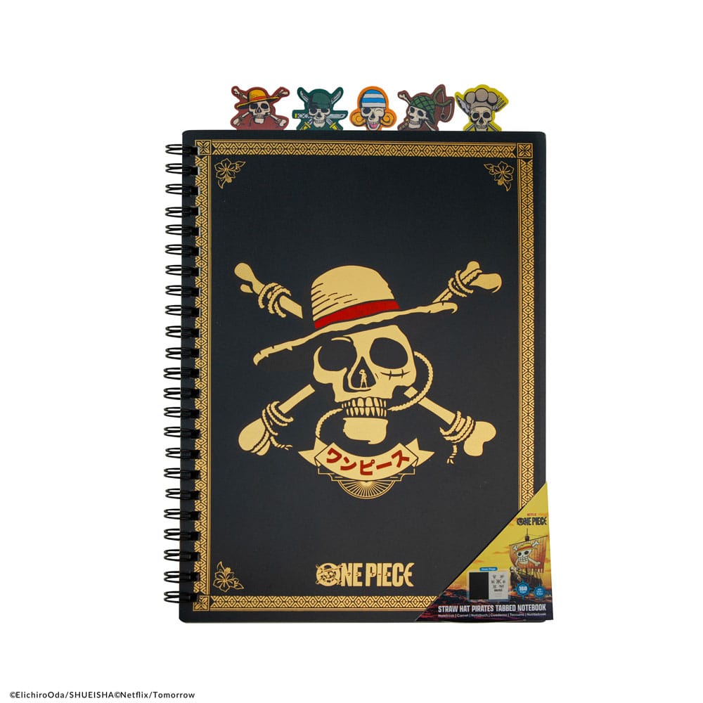 One Piece Straw Hat Pirates Tabbed Notebook