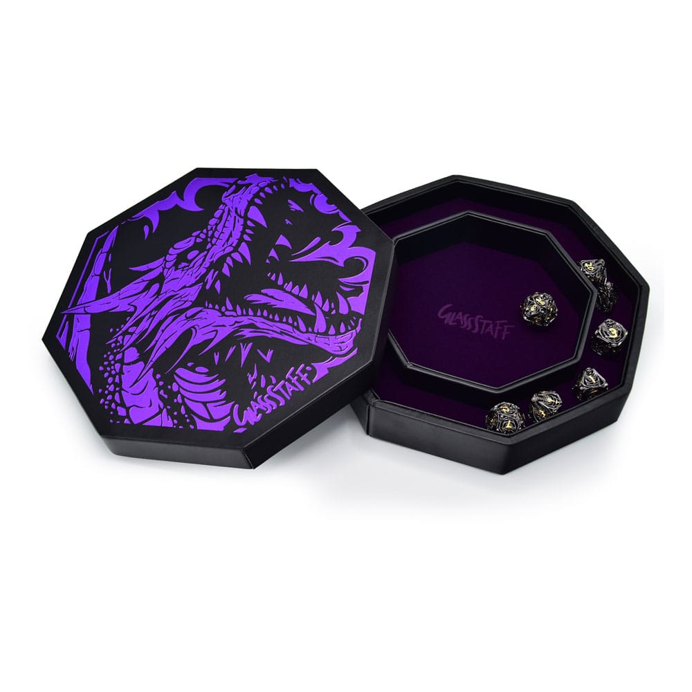 CritStones Arena Dice Tray Purple Dragon RPG Gaming Accessory