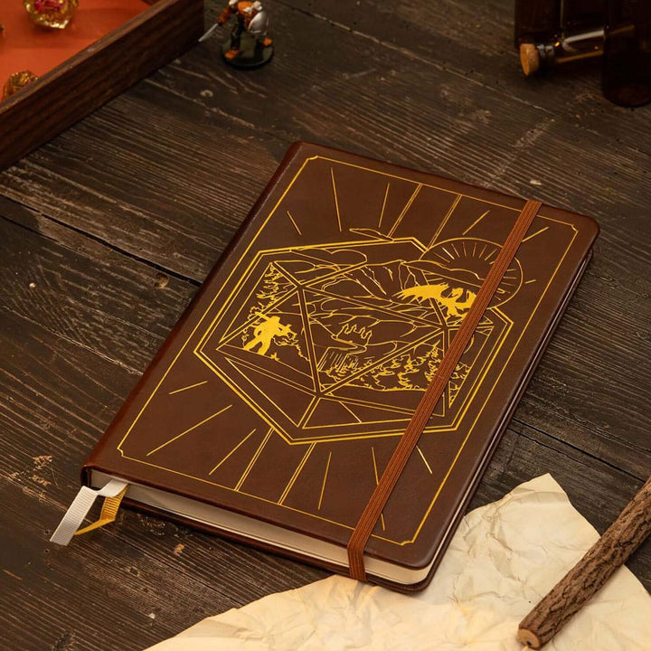Dungeons and Dragons RPG Journal 5e Brown Edition Character Sheet Notebook
