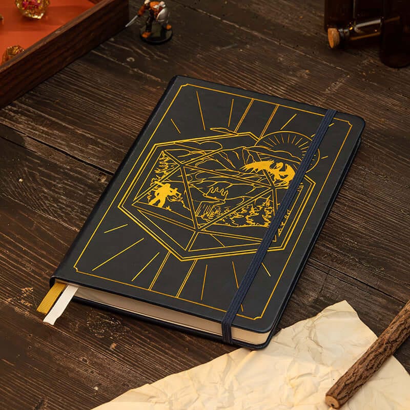 Dungeons and Dragons RPG Journal 5e Blue Edition Character Sheet Notebook