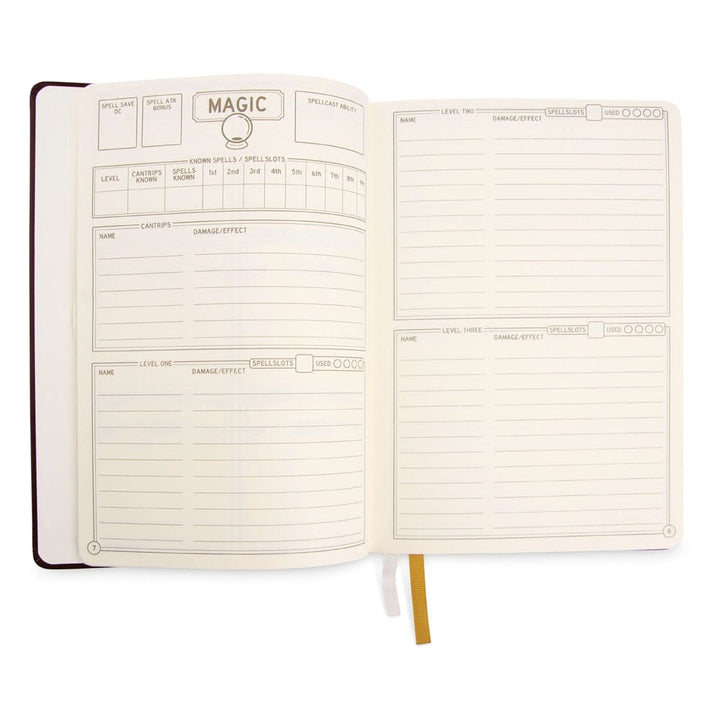 Dungeons and Dragons RPG Journal 5e Blue Edition Character Sheet Notebook