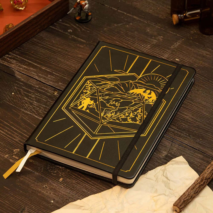 Dungeons and Dragons RPG Journal 5e Black Edition Character Sheet Notebook