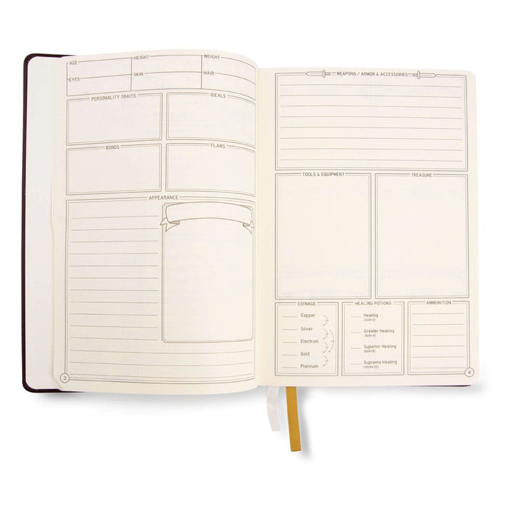Dungeons and Dragons RPG Journal 5e Green Edition