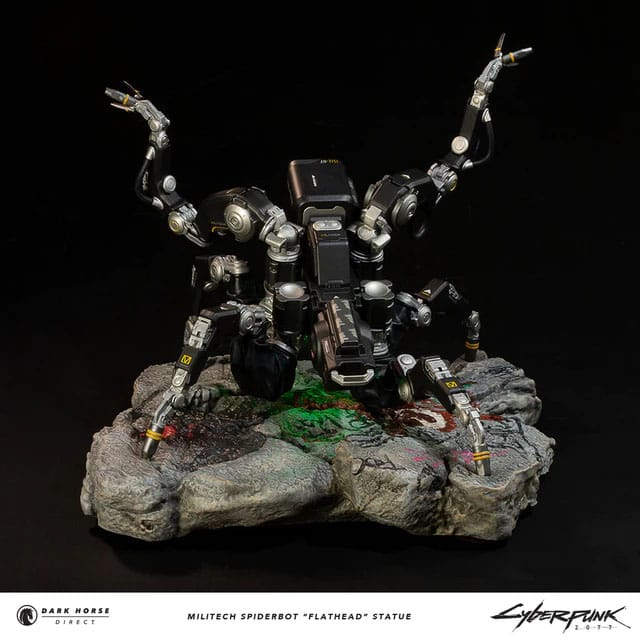 Cyberpunk 2077: Militech Spiderbot “Flathead” Statue