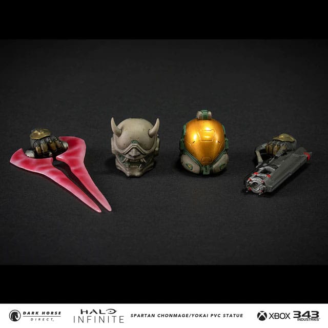 Halo Infinite: Spartan Chonmage with Yokai Mask Limited Edition Statue