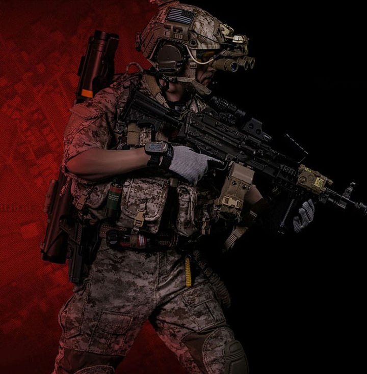 Modern Military Geronimo Devgru MK46 MOD1 Gunner (Operation Neptune Spear) 1/6 Scale Action Figure