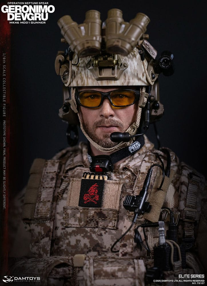 Modern Military Geronimo Devgru MK46 MOD1 Gunner (Operation Neptune Spear) 1/6 Scale Action Figure