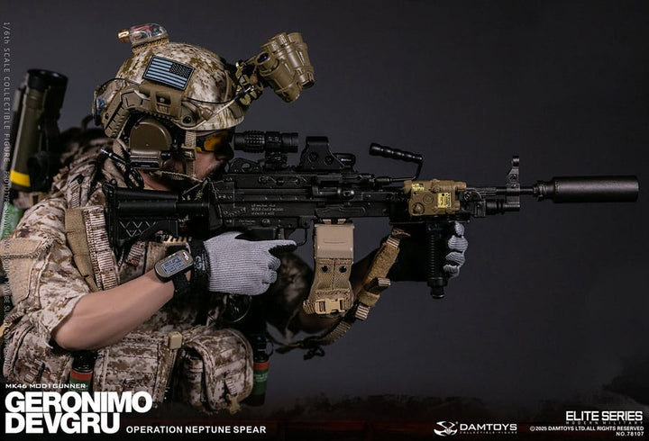 Modern Military Geronimo Devgru MK46 MOD1 Gunner (Operation Neptune Spear) 1/6 Scale Action Figure