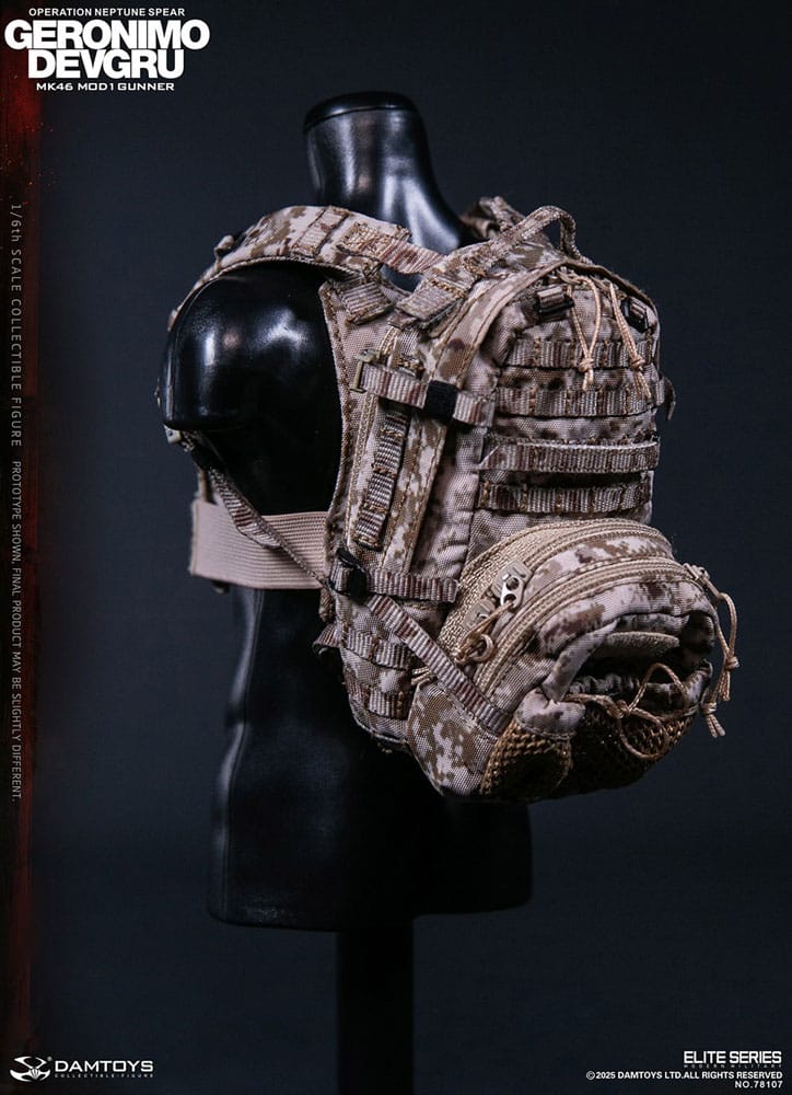 Modern Military Geronimo Devgru MK46 MOD1 Gunner (Operation Neptune Spear) 1/6 Scale Action Figure
