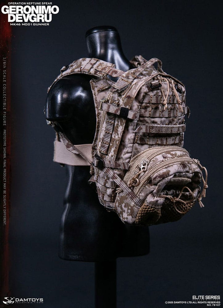 Modern Military Geronimo Devgru MK46 MOD1 Gunner (Operation Neptune Spear) 1/6 Scale Action Figure