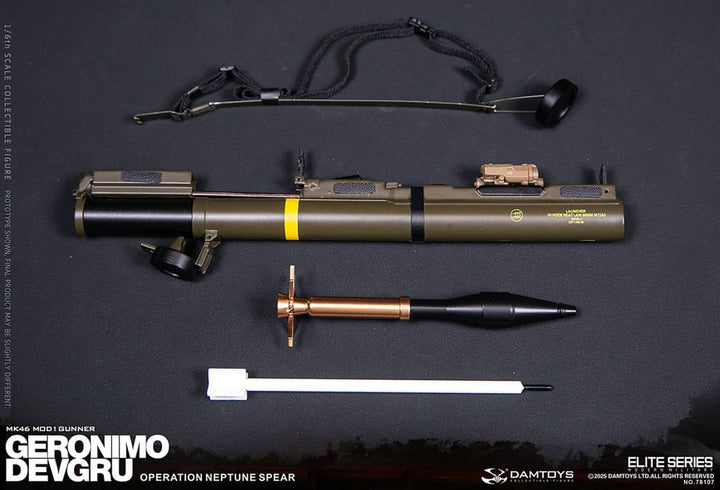Modern Military Geronimo Devgru MK46 MOD1 Gunner (Operation Neptune Spear) 1/6 Scale Action Figure