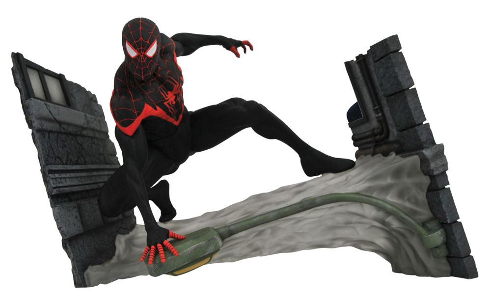 Marvel Miles Morales Spider Man Comic PVC Statue Gallery 18 cm