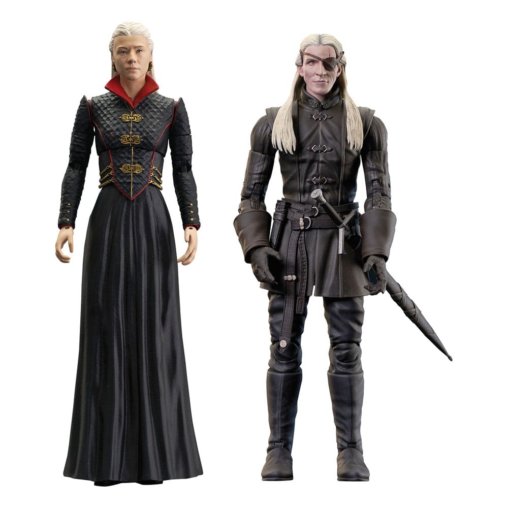 House of the Dragons (Series 2) Rhaenyra Targaryen & Aemond Targaryen Deluxe Action Figure Set