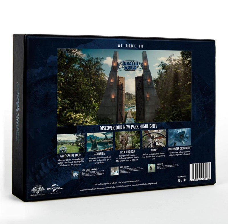 Doctor Collector Jurassic World Deluxe Kit Welcome To The Park, close-up detail