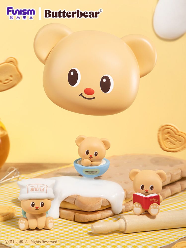 Butterbear Baked with Love Series 3-Pack Mini Figures 9 cm Display Set of 6