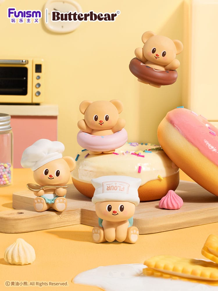Butterbear Baked with Love Series 3-Pack Mini Figures 9 cm Display Set of 6