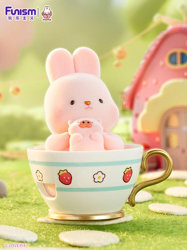 Momo Bunny Strawberry Town Series Mini Figures 9 cm Display Set of 8