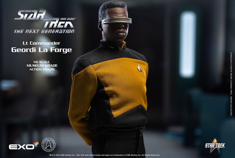 Star Trek The Next Generation Lt. Commander Geordi La Forge (Standard Version) 1/6 Scale Action Figure