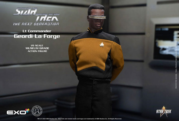 Star Trek The Next Generation Lt. Commander Geordi La Forge (Standard Version) 1/6 Scale Action Figure
