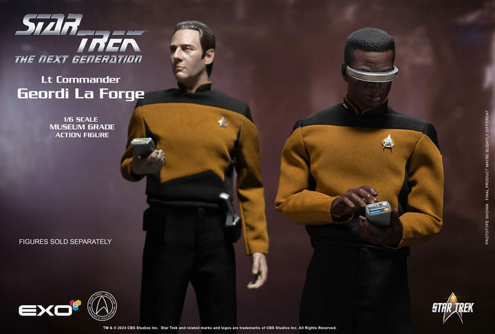 Star Trek The Next Generation Lt. Commander Geordi La Forge (Standard Version) 1/6 Scale Action Figure