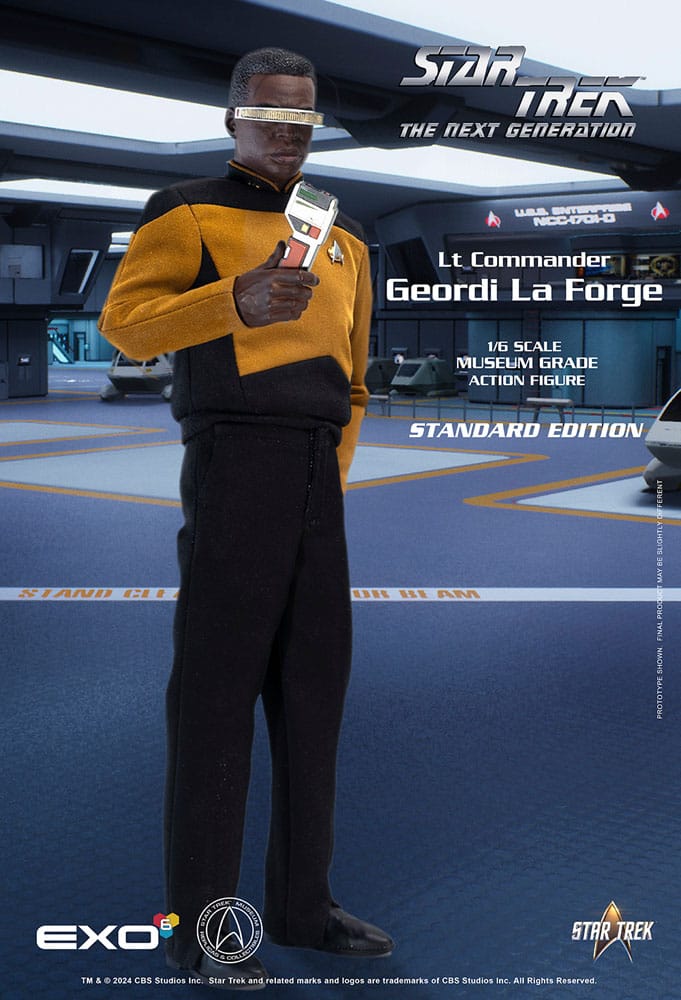 Star Trek The Next Generation Lt. Commander Geordi La Forge (Standard Version) 1/6 Scale Action Figure