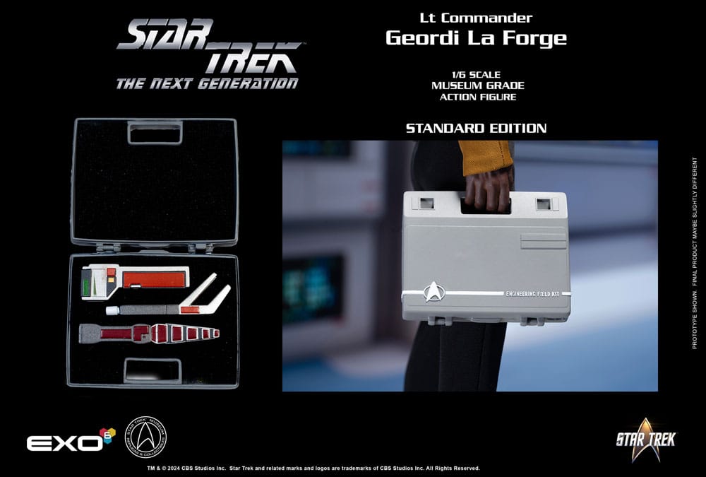Star Trek The Next Generation Lt. Commander Geordi La Forge (Standard Version) 1/6 Scale Action Figure