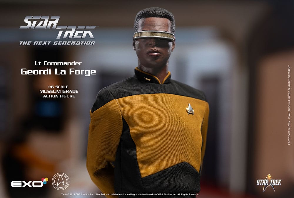 Star Trek The Next Generation Lt. Commander Geordi La Forge (Essentials Version) 1/6 Scale Action Figure