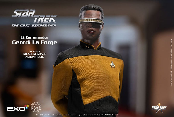 Star Trek The Next Generation Lt. Commander Geordi La Forge (Essentials Version) 1/6 Scale Action Figure